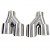 Diffuseur arrière 4 sorties M Performance pour BMW série 3 G20 G21 pack M+ embout CHROME