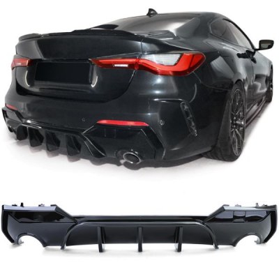 Diffuseur Performance Noir brillant BMW Série 4 G22 G23 420 430 à partir de 2020