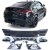 Diffuseur arrière + sorties d’échappements carré noir Mercedes GLE W167 coupé Look GLE 63 AMG