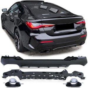 Diffuseur et sorties d'échappement look 440 pour BMW Série 4 G22 G23