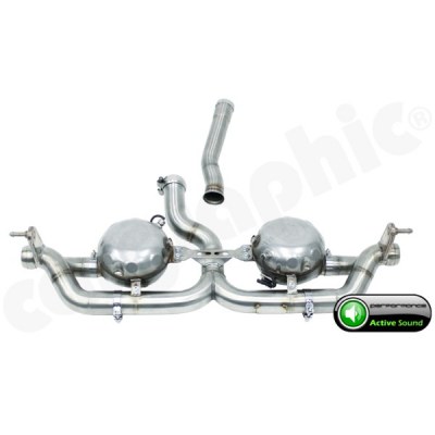 ECHAPPEMENT ACTIVE SOUND SYSTEM CARGRAPHIC AVEC DEUX ENCEINTE PORSCHE CAYENNE V6 DIESEL 