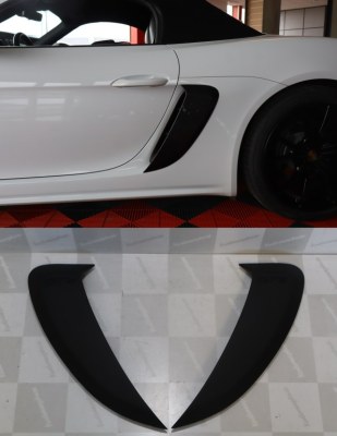 Écopes d'air Latérales GT4 Look pour Porsche Boxster et Cayman 981