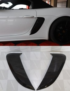 Écopes d'air Latérales Carbone look GT4 Look pour Porsche Cayman 