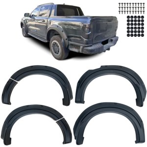 Élargisseurs d’ailes Noir Mat avec vis pour Ford Ranger T9 2023+