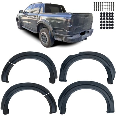 Élargisseurs d’ailes Noir Mat avec vis pour Ford Ranger T9 2023+
