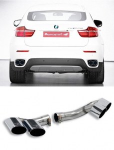 Embout d'échappement inox duplex a visser Supersprint pour BMW X6 E71