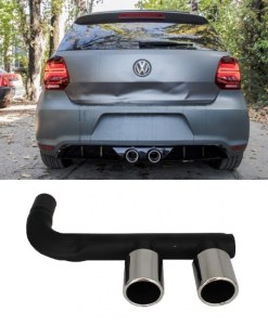 Embout double échappement central VW Polo 6R