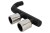 Embout double échappement central VW Polo 6R