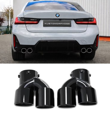 Paire Embout échappement Noir pour G20 G21 340