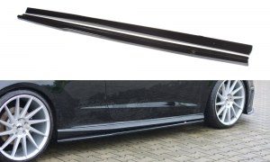Lame de bas de caisse noir brillant pour Audi A3 8V S3 / S-LINE 3 portes