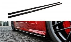 Lame de bas de caisse noir brillant pour Audi A3 8V S3 / S-LINE sportback