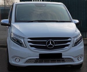 Enjolivers d'antibrouillards de pare choc avant chrome Mercedes Classe V Vito W447