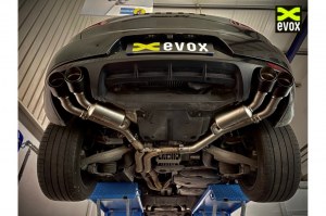 Echappement sport à valves EVOX sortie Noir Porsche Macan S / GTS / Turbo (95B)