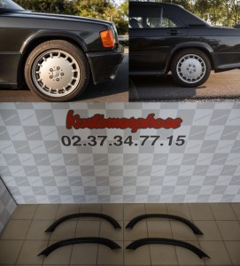 Extension d'aile avant et arrière Mercedes 190 W201 type 16S ABS