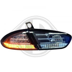 Feux arrières led pour Seat Leon 2 cristal fumé noir