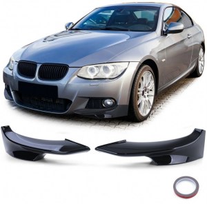 Flap Splitter noir brillant pour BMW Série 3 E92 E93 pack M 2010 à 2013