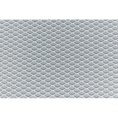 Grille en aluminium gris 125 x 20cm 