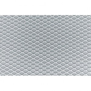 Grille en aluminium gris 125 x 20cm 