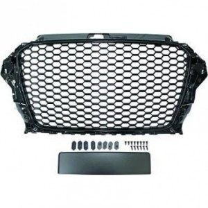 Grille calandre Audi A3 8V - look RS3 - Noir