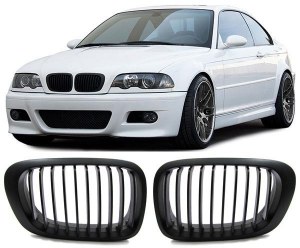 Grille de calandre noir BMW Série 3 E46 coupé cabriolet phase 1 99 a 2003