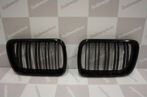 Grille de Calandre noir brillante double baton look M4 BMW E36 phase 2 1996 a 1998 