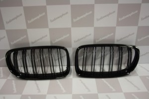 Grille de Calandre noir brillante double baton look M4 BMW E90 E91 phase 2 2008 a 2011