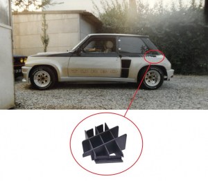 Grille NACA Renault 5 Turbo / Turbo 2 / Maxi