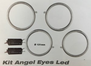 Kit angel eyes led CCFL - 131 mm universels 