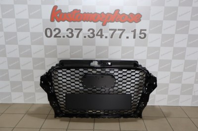 Grille calandre Audi A3 8V - look RS3 - Noir
