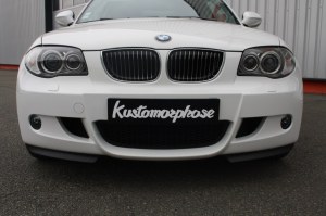 Paire de lame de pare choc avant look M-Performance bmw serie 1 E87-E81 pack M