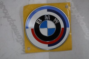 Logo de coffre BMW 50ème Anniversaire – 74 mm – OEM