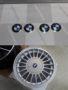 4x logo BMW pour moyeux de jante Alpina 