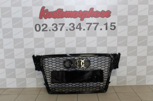 Calandre Audi A4 (B8/B81) RS4 look Noir brillant 