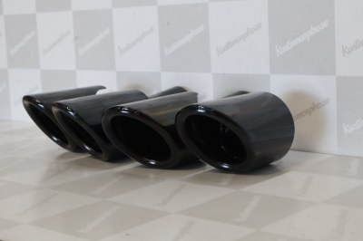 Paire d'embout d'échappement Pare choc arrière Porsche Panamera 970.1 Conversion en 970.2 