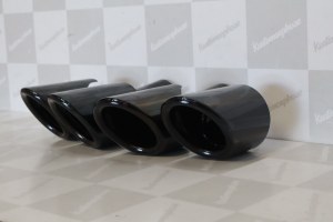 Paire d'embout d'échappement Pare choc arrière Porsche Panamera 970.1 Conversion en 970.2 