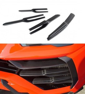 insert de grille de pare choc avant carbone NOVITEC 4 pièces pour Lamborghini Urus
