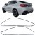 Jeu de baguettes décoratives Shadow Line noir brillant pour BMW X6 F16 (14-19)