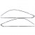 Jeu de baguettes décoratives Shadow Line noir brillant pour BMW X6 F16 (14-19)