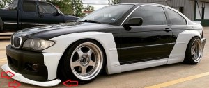 Lame de pare choc avant BMW E46 Coupé phase 2 pour pare choc M3 ou M