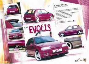 kit carrosserie "Evolis" Esquiss'Auto pour Peugeot 106 phase 1