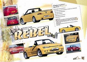 kit carrosserie large "Rebel" Esquiss'Auto pour Peugeot 306 Cabriolet