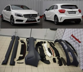 Kit carrosserie pour Mercedes Classe A W176 Sport AMG "RED EDITION" 2012 a 2015