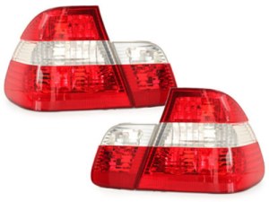 Kit de 2 feux arrières LOOK PHASE 2 pour BMW E46 Berline 1998-2001 phase 1