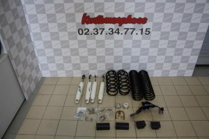 Kit Réhausse 2.5" (+6.50cm) Procomp, Jeep Wrangler JK