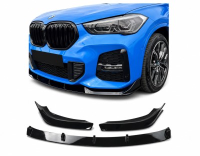 Lame de pare choc avant en 3 parties BMW X1 F48 LCI Facelift 2019-2022 Pack M