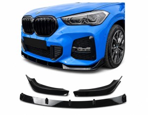 Lame de pare choc avant en 3 parties BMW X1 F48 LCI Facelift 2019-2022 Pack M