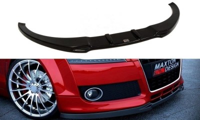 Lame de Pare-Choc Avant V.1 Audi TT 8J Finition Noir Brillant ABS 2006-2010
