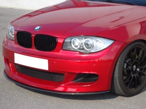 Lame de pare choc avant carbone bmw serie 1 pack performance