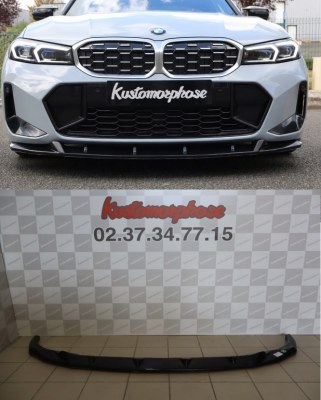 Lame de pare choc avant GCP noir brillant pour BMW G20 G21 LCI Pack M