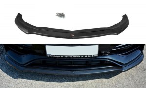 Lame de pare choc avant noir brillant pour Mercedes classe A W176 AMG Facelift